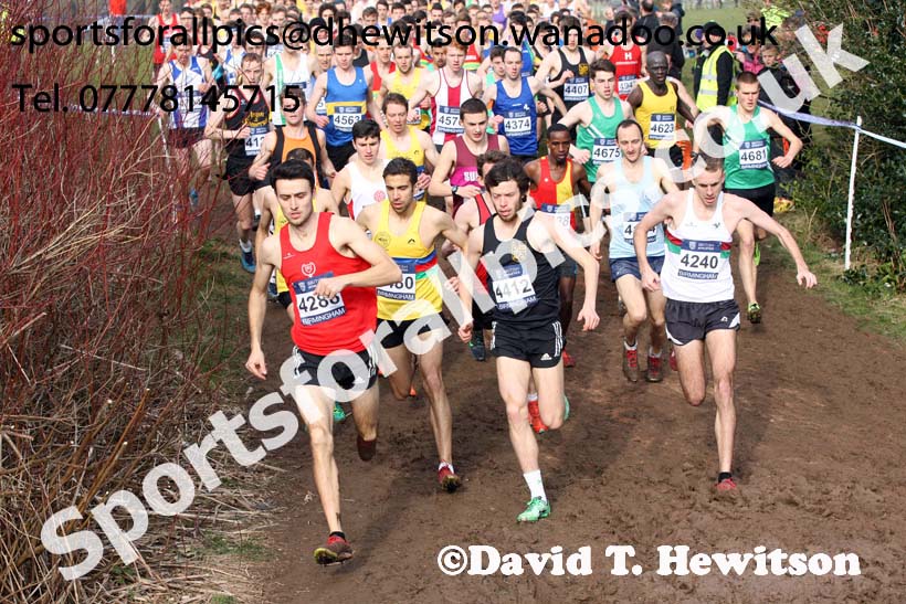 Senior mens 2016 Inter Counties Cross Country Champs. and Cross Challenge Final, Cofton Park, Birmingham. Photo: David T. Hewitson/Sports for All Pics